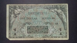 USA 1951 - 1954: 1 Dollar - Military Payment Certificate Series 481 - 1951-1954 - Series 481