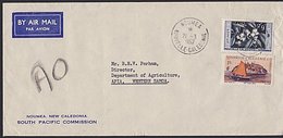 NEW CALEDONIA - WESTERN SAMOA COMMERCIAL AIRMAIL COVER 10Fr RATE - Lettres & Documents