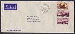 NEW CALEDONIA - WESTERN SAMOA COMMERCIAL AIRMAIL COVER 7Fr RATE - Storia Postale