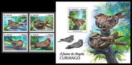 ANGOLA 2019 MNH Nightjars Nachtschwalben Engoulevent 4v+S/S - IMPERFORATED - DH2006 - Hirondelles