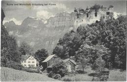 FLUMS: Ruine Und Wirtscahft Gräpplang 1913 - Flums