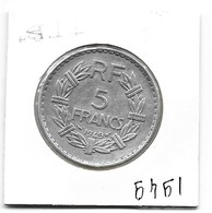 5 Francs  "Lavrillier"  1949 TTB+ - 5 Francs