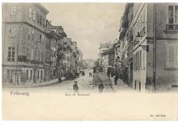 FRIBOURG: Rue De Romont, Animée ~1900 - Romont