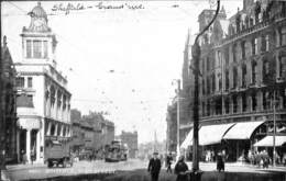 Sheffield - High Street (animation Tram Tramway, Grano Series, Correspondance Militaire) - Sheffield