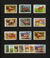 Vietnam 1981 IMPERF + Perf NH Mi 1189 -96 Scott 1154 -61 Wild Animals - Autres & Non Classés