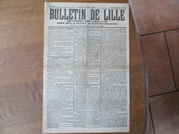 BULLETIN DE LILLE DU JEUDI 25 JUILLET 1918 PUBLIE SOUS LE CONTÔLE DE L'AUTORITE ALLEMANDE - Picardie - Nord-Pas-de-Calais