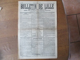 BULLETIN DE LILLE DU JEUDI 18 JUILLET 1918 PUBLIE SOUS LE CONTÔLE DE L'AUTORITE ALLEMANDE - Picardie - Nord-Pas-de-Calais