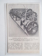 France - Métier à Tisser "WARP"  Pour Taille Uni  - Coupure De Presse De 1922 - Andere Geräte