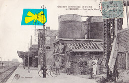 FEIGNIES - Quai De La Gare - Guerre Mondiale 1914-18 - Carte Animée - Feignies