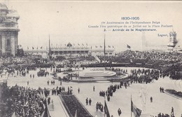 Bruxelles, 75e Anniversaire De L'indépendance Belge, Grande Fête Patriotique Du 21 Juillet Place Poelaert  (pk68067) - Fêtes, événements