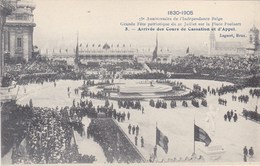 Bruxelles, 75e Anniversaire De L'indépendance Belge, Grande Fête Patriotique Du 21 Juillet Place Poelaert  (pk68070) - Fêtes, événements