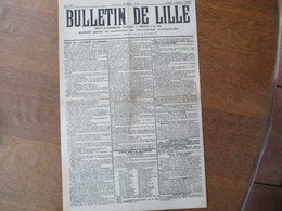 BULLETIN DE LILLE DU JEUDI 4 JUILLET 1918 PUBLIE SOUS LE CONTRÔLE DE L'AUTORITE ALLEMANDE - Picardie - Nord-Pas-de-Calais