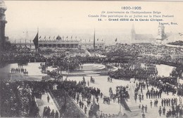 Bruxelles, 75e Anniversaire De L'indépendance Belge, Grande Fête Patriotique Du 21 Juillet Place Poelaert  (pk68081) - Fêtes, événements