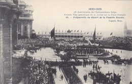 Bruxelles, 75e Anniversaire De L'indépendance Belge, Grande Fête Patriotique Du 21 Juillet Place Poelaert  (pk68083) - Feesten En Evenementen