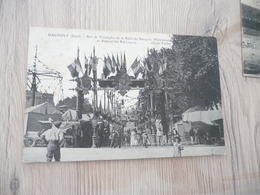 CPA 30 Gard Bagnols Arc De Triomphe De La Salle De Banquet Ministériel 1911 - Bagnols-sur-Cèze