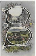 BERNECK: Buchstaben-AK Mit 2 Bildern 1909 - Buchs