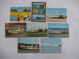 HOVERCRAF Liaison Trans Manche BOULOGNE LE PORTEL Et CALAIS DOUVRE Et RAMSGATE - LOT De 8 CPM - Voir Les Scans - Hovercraft