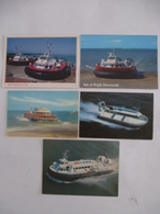 HOVERCRAF : Iles Du Royaune-Unis Et Suède (Malmo) - LOT De 5 CPM - Voir Les Scans - Hovercraft