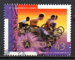 CANADA. N°1379 Oblitéré De 1994. Marathon En Fauteuil Roulant. - Sport Voor Mindervaliden