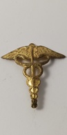 Insignes Militaire: "Insigne De Col - Officier Médical Des Armées" (Insigne Abimé) - "ENGINEER REGIMENT " - Medical Services