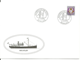 Norway 2005 Cover With Ship, M/S Atløy, Nordsteam 2005 Bergen, - Lettres & Documents