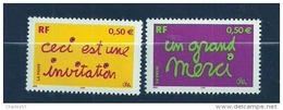 France: N° 3636/3637**  Timbres De Messages (sous Faciale) - Unused Stamps