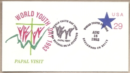 USA - Busta Postale Con Annullo Speciale: Visita Di S.S. Giovanni Paolo II - 1993 - 1981-00