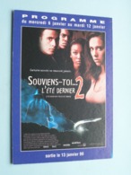 SOUVIENS-TOI...L'été Dernier 2 > Pathé NICE ( Programme ) 1999 ( Voir Photo > 2 Scan ) ! - Cinema Advertisement