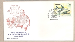 Zaire - Busta Con Annullo Speciale: Visita Di S.S. Giovanni Paolo II - 1980 - 1980-1989