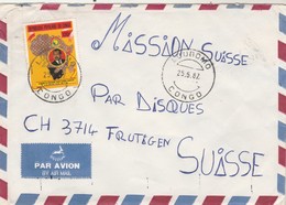 Congo - Lettre LOUBOMO 25/5/1987  Pour Frutigen Suisse - Président Sassou Nguesso - Oblitérés