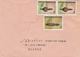 Congo - Lettre POINTE NOIRE 23/6/1982  Pour Frutigen Suisse - Fétiches - 1 Timbre Manquant - Oblitérés