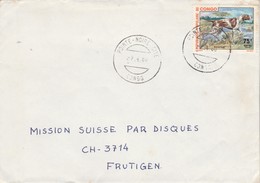 Congo - Lettre POINTE NOIRE CITE 9/4/1980 Pour Frutigen Suisse - Pointer Chien - Oblitérés