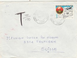 Congo - Lettre POINTE NOIRE CITE Départ Arrivée 1980 Pour Frutigen Suisse - ASECNA Avion DC 10 - Oblitérés