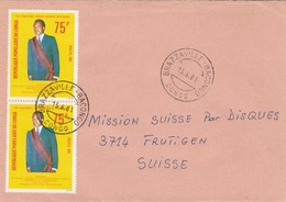 Congo - Lettre BRAZZAVILLE BACONGO 13/6/1981 Pour Frutigen Suisse - Colonel Denis Sassou Nguesso - Oblitérés