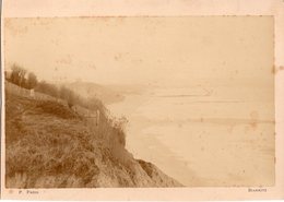 Photo De P Frois Photographe Biarritz 1890. Les Falaises De Biarritz. Peintre Photographe Conservé Au Musée D'Orsay. - Orte