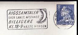 Denmark Copenhagen 1964 / RIGSSAMTALER Over Lange Afstande BILLIGERE / New Moon / Machine Stamp, ATM, Frankotyp - Machines à Affranchir (EMA)