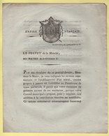 Prefet De La Manche - 19 Fructidor An 13 - Revenus Communaux Et Etablissement Octroi - Historical Documents