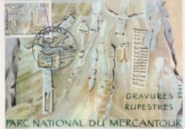 Carte Maximum  1er   Jour    MONACO    Parc  Du  Mercantour   Gravures  Rupestres    1989 - Vor- Und Frühgeschichte