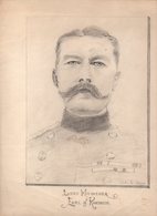 2 Dessins De Lord Kitchener 1915 Signé. - Drawings
