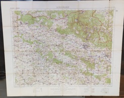 Carte Topographique Militaire UK War Office 1915 World War 1 WW1 Charlesville Mezieres Sedan Rocroi Hirson Sugny Rethel - Cartes Topographiques