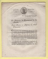 Prefet De La Manche - 5 Prairial An 10 - Roles Des Contributions Directes - Historical Documents