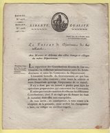 Prefet De La Manche - 21 Floreal An 11 - Roles Des Contributions Directes - Historical Documents