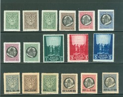 Vatican; Scott # 91 à 107; Neufs, Trace De Charnière  (7703) - Unused Stamps
