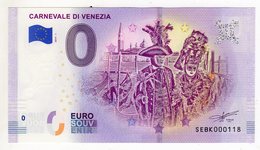 2019-1 BILLET TOURISTIQUE ITALIE 0 EURO SOUVENIR N°SEBK000118 CARNAVAL DE VENISE - Private Proofs / Unofficial