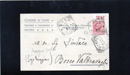 CG10 - Italia - Cartolina Postale Da Suno 12/10/1907 Per Bosco Valtravaglia - Bollo Di Transito Grantola 13/10/1907 - Andere