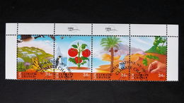 UNO-New York 884/7 Oo/ESST,  Klimawandel, Wildgänse, Segelfalter, Pinguine, Palme - Used Stamps