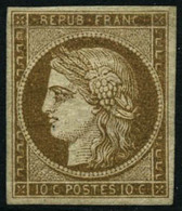 * N°1 10c Bistre, Quasi SC - TB - 1849-1850 Cérès