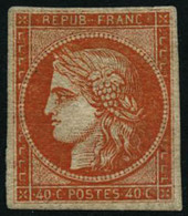 * N°5 40c Orange, Infime Trace De Charnière, Fraicheur Postale - TB - 1849-1850 Cérès