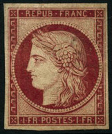 ** N°6F 1F Carmin, Réimp - TB - 1849-1850 Cérès