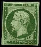 ** N°12 5c Vert, Signé Calves - TB - 1853-1860 Napoléon III